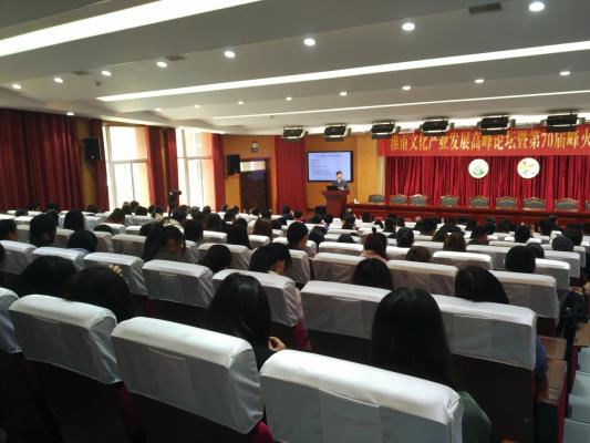 淮南文化產業(yè)發(fā)展高峰論壇暨第70屆峰火文創(chuàng)論壇