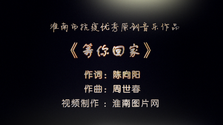 淮南市優(yōu)秀原創(chuàng)（抗疫類）音樂作品《等你回家》展播