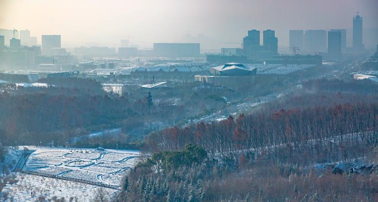 梅園雪景