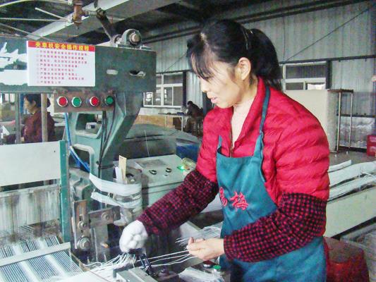 淮南市壽縣瓦埠鎮 丟掉鋤頭進車間 巧手編織“致富夢”