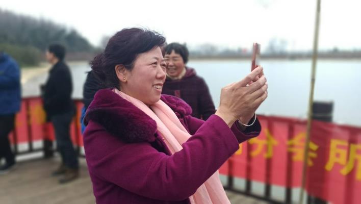 淮南女冬泳愛好者的節日