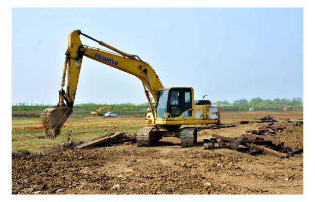 毛集實驗區千畝植物園在建設中