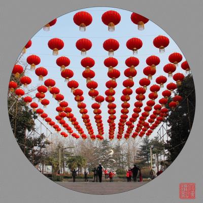 大紅燈籠掛龍湖