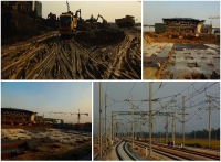 建設中的高鐵淮南東站