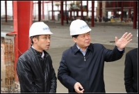 市委楊書記視察招商引資項目-淮南北新建材項目工程