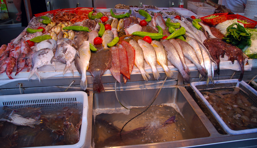 舟山行—普陀沈家門海鮮夜排擋