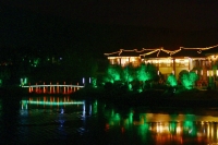 老龍眼水庫夜景