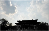 八公山旅游節淮南王殿出現一朵祥云