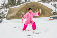 雪中太極人