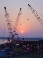 鳳臺淮河二橋的建設者