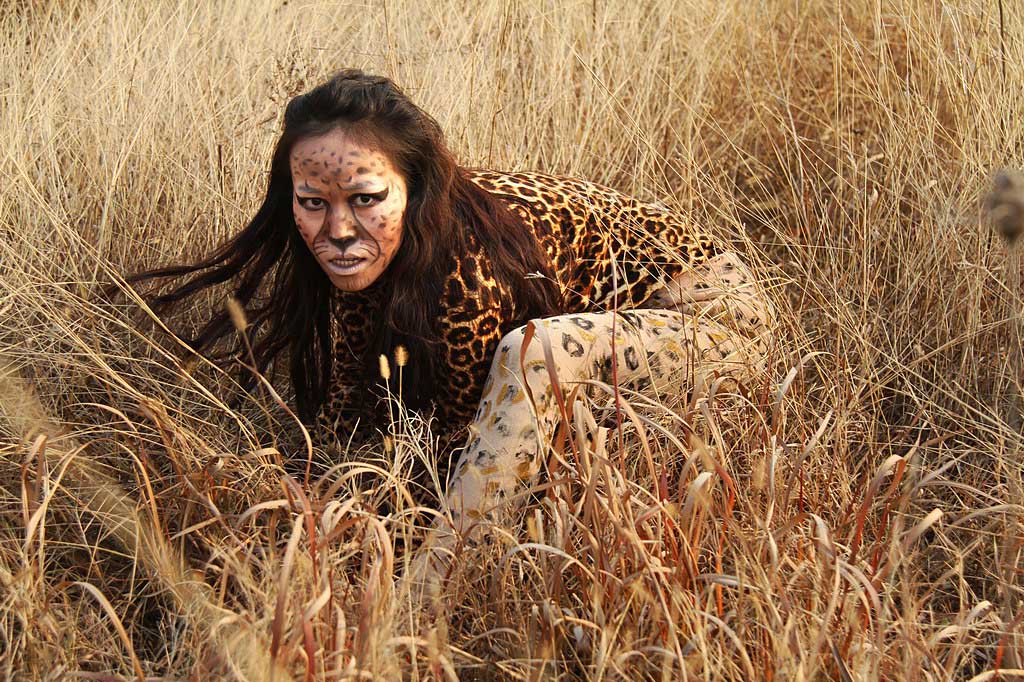 “放歸的豹子”創意人像