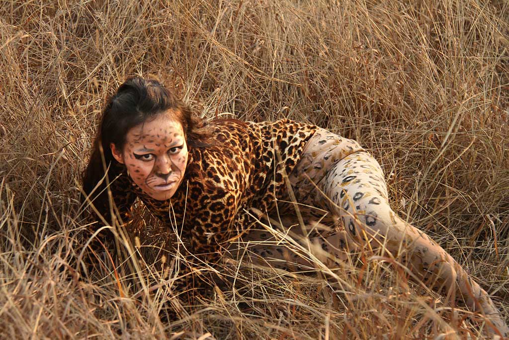 “放歸的豹子”創意人像