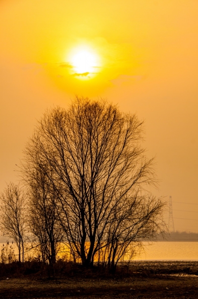 高塘湖風光(彩色)