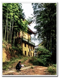 良渚在建大雄寶殿剪影(一)