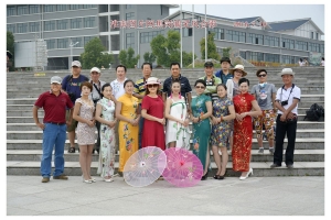 淮南圖片網焦崗湖采風合影