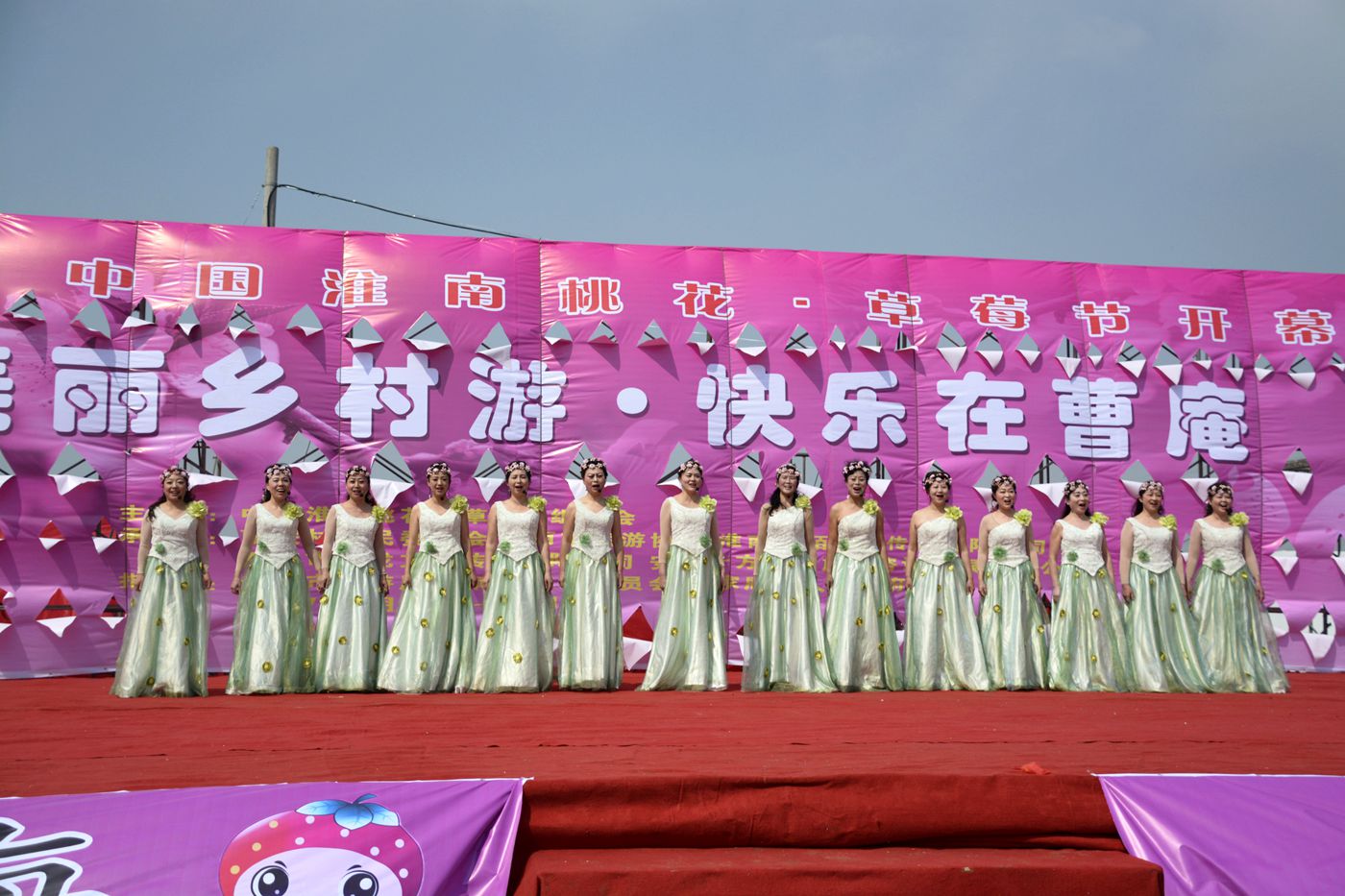 第十屆中國淮南曹安桃花草莓節隆重開幕